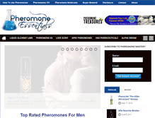 Tablet Screenshot of pheromoneessentials.com